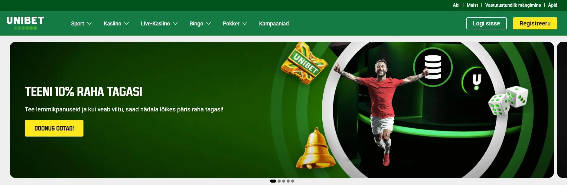 parimad kasiino pakkumised Unibet kasiino